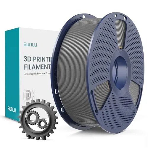 SUNLU PLA+ Filament 1.75mm, Filamento PLA Plus, 1KG Gris