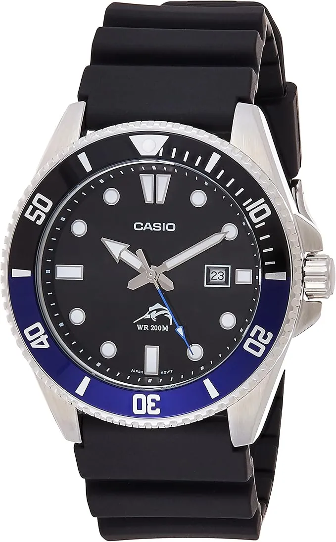 Casio Reloj de buceo negro MDV106-1AV 200 M WR para hombre (MDV106-1A)