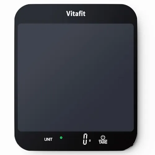 Vitafit 15kg Bascula Cocina Digital Precisión 1g, Gran Plataforma 215x180mm