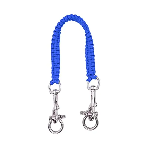 Cordón para cámara de Buceo DriKou, Resistente a la corrosión y al óxido, con rotación Flexible de 360°, Accesorios de Buceo para Buceo. (Azul)