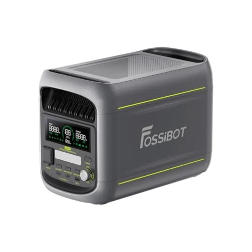 FOSSiBOT F1800 Estación de Energía Portátil 1024Wh Batería LiFePO4 1800W (Pico 3600W), Carga Rápida 1200W, Modo ECO, BMS, App Control para Caravana, Camping, Hogar y Emergencias