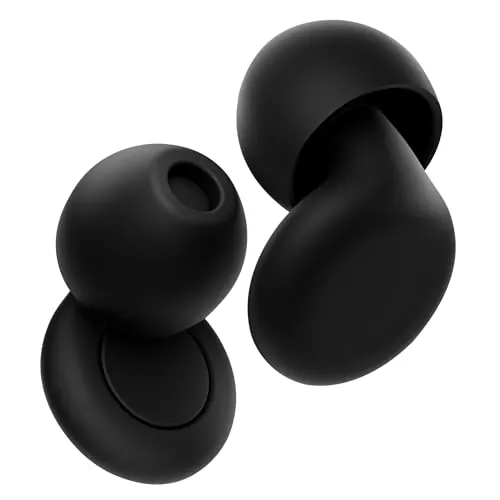 OPEIIN Tapones Oídos Ruido Dormir - nuevo Silicona flexible, tapones reutilizables ultra suaves que reducen el ruido, para dormir, concentrarse o viajar | 8 tipos y tamaños XS/S/M/L|28dB(SNR) (Black)