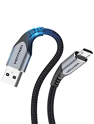 VENTION Cable Micro USB 2m Cable Mando ps4 Cable Cargador ebook Kindle Tejido de Nylon Cable Cargador Android Micro usb