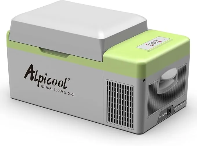 Alpicool Y20T 20L Mini Nevera de Coche portátil Eléctrica 12/24V CC Refrigerador de Coche para Hogar Aire Libre Camping, Viajes, Automóvil Enfriamiento de -20ºC a +20ºC