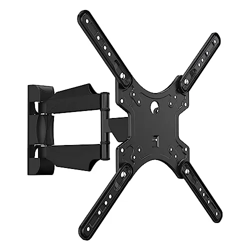 suptek Soporte de Pared para TV de 32-55 Pulgadas, Soporte Giratorio, Inclinable y Extensible para Televisores Planos y Curvos, Carga 31.8kg, VESA Máx. 400x400mm, Acero Robusto, MAFD-L400