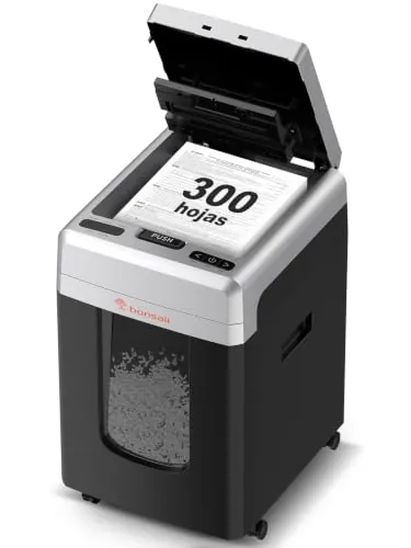 Bonsaii Destructora de Papel Auto-Feed 320 Hojas, Microcorte P-4