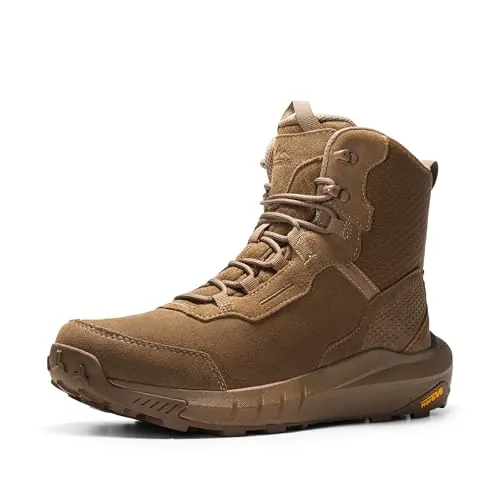 NORTIV 8 Botas Militares Ligeras Tácticas Hombre Policiales,Coyote,47 | Ligero y Soporte, Protección 4h Impermeable, Durabilidad Robusta, Tracción Antideslizante, Frescura
