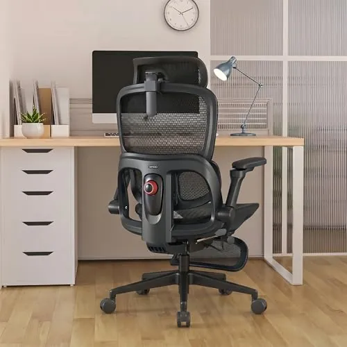 SIHOO B300Pro Silla Ergonómica Oficina con Reposapiés Soporte Lumbar 4 Vías