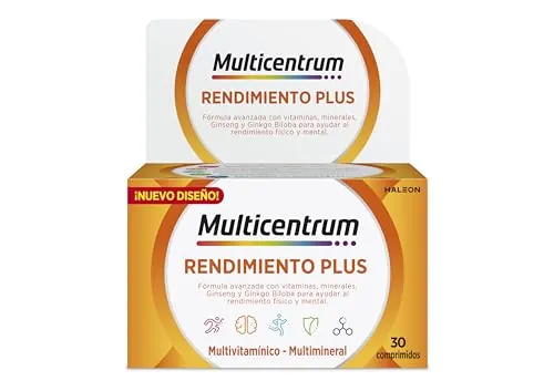 Multicentrum Plus Ginseng Ginkgo Complemento Multivitamínico Adultos 30