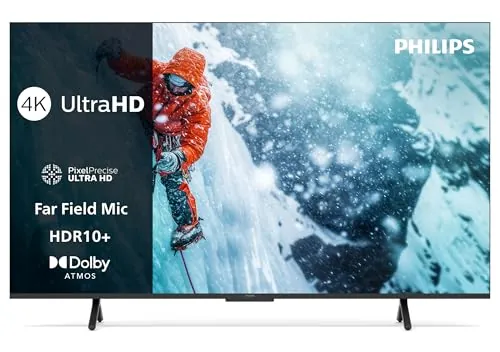 Philips 55PUS7200 Smart TV 4K LED - Pantalla de 55 Pulgadas con Plataforma Titan OS, Pixel Precise Ultra HD y Sonido Dolby Atmos - Funciona con Alexa y con el Asistente de Voz de Google