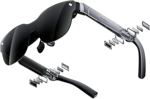 [Nuevo 2025] RayNeo Air 3s Gafas AR/XR, Pantalla HueView 201" 120Hz FHD, Gafas de Video AR portátiles para iPhone 17/16/15, Android, Mac, Switch, PS5, Steam Deck – Cine portátil de próxima generación