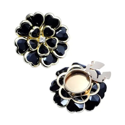 de botones para mujer, vintage, DIY, metal, botón de camisa con diamantes de imitación en bronce antiguo, tapa de botón para mujeres, abuela, mamá, hija, novia, Siehe Beschreibung, Metal