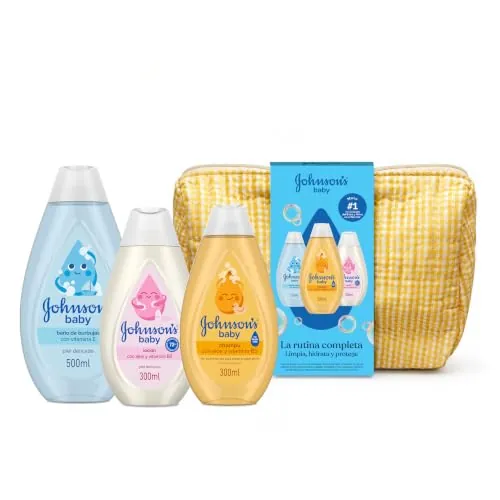 Johnson´s Baby Champú 300ml, Gel de Baño 500ml y Crema Hidratante 300ml