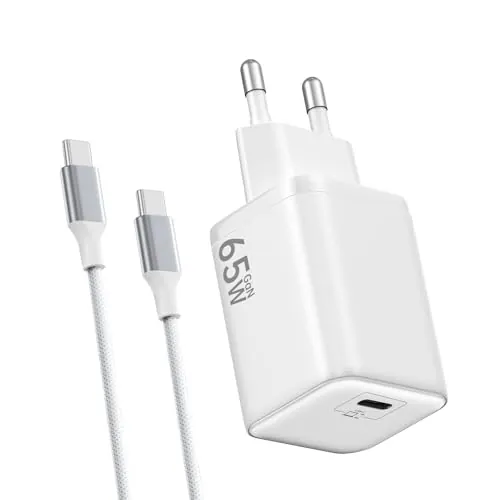 Cargador USB C 65W, Carga Rápida PD3.0 PPS GaNII