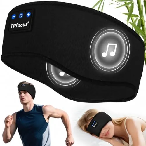 TPfocus Auriculares Bluetooth 5.4 para Dormir, Cinta para Deporte y Sueño