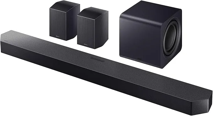Samsung Barra de Sonido HW-Q990F/ZF 2025 - Dolby Atmos inalámbrico, Q-Symphony,11.1.4 Canales, SpaceFit Sound Pro y Compatible con asistentes de Voz