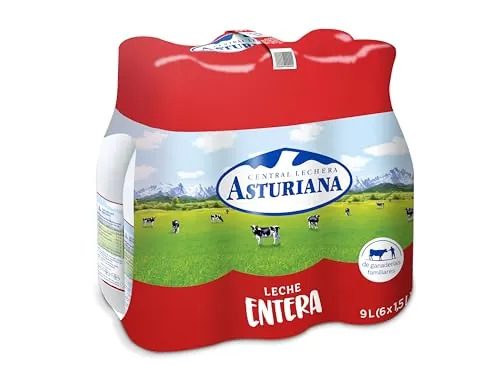 Central Lechera Asturiana Leche Entera, Pack 6 x 1.5L