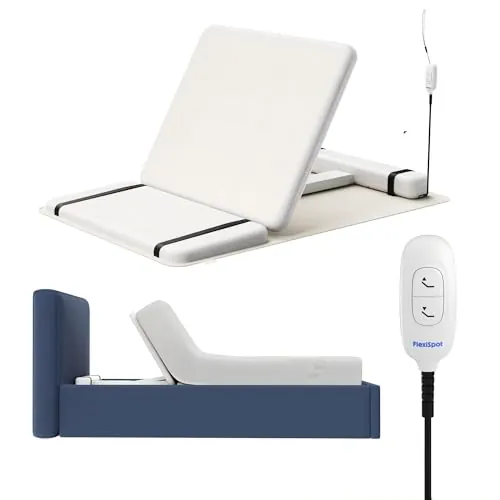 FLEXISPOT Somier Eléctrico Ajustable 0-60°, Motor Potente y Silencioso, Carga Máx. 90 kg, Estructura de Acero Estable con Barra Antideslizante para Colchón, Ideal para Dormitorio y Descanso en Casa