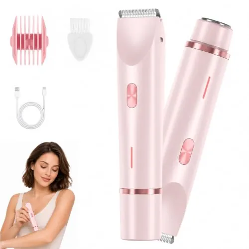 Razerly Maquinilla Mujer, ValentinaMilano Depiladora, Maquinilla 2 En 1para Bikini Ycuerpo, Maquinilla Electrica Femenina Para Zona Intima Axilas Piernas Y Piel Sensible