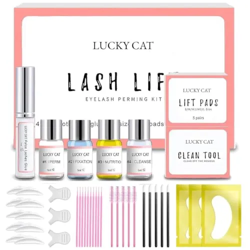 Lifting Pestañas Kit, 2026 Kit de Elevación de Pestañas, Set de Permanente de Pestañas, Profesional Natural Lash Lift Kit, Apto para Salones de Belleza