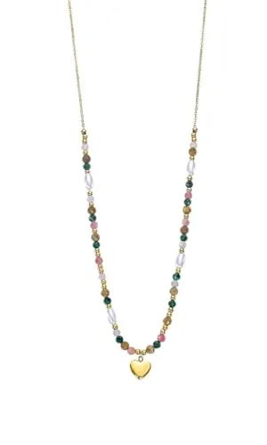 LOTUS STYLE Collar LS2553-1/2 Woman's Heart Acero inoxidable 50.00 mm Mujer