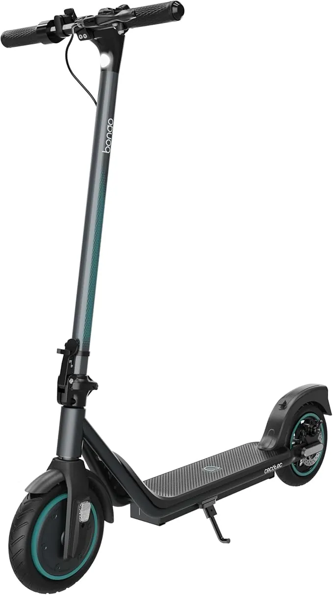 Cecotec Patinete Eléctrico Adultros Homologado DGT Bongo D20E Connected, Potencia MAX 500 W, hasta 20km Autonomía, Disco Freno Trasero y E-ABS, Conectividad App, Ligero 12,2Kg, Batería 5200mAh, 36V