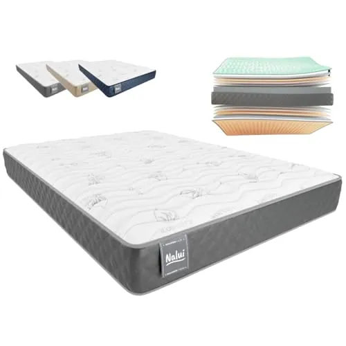 Don Descanso - Colchón 180x190 Viscoelastico Mulhacen DualSense, Altura ± 21cm. Multicapa con Núcleo GravityFoam, Firmeza Alta, Doble Cara Invierno/Verano, Transpirable. Fabricado en España, Gris