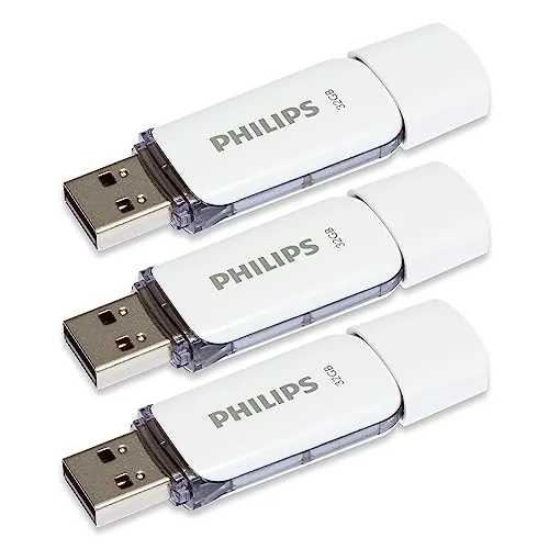 Philips Snow Edition, Memoria USB 2.0 (32 GB, 3 Unidades), Color Gris