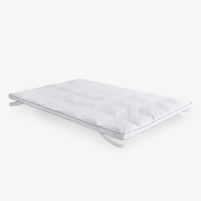Pikolin Home - Topper de plumón 100% Natural y Transpirable | 150 x 190 cm | 5 cm | Sobrecolchón | Sensación de ingravidez | Confort Hotel de Lujo | Maximiza la sensación de Confort | KIOTO