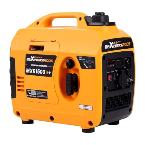 maXpeedingrods 1200W Generatore di Corrente Portatile Leggero 11,5 kg | Gruppo Elettrogeno Benzina Inverter con Prese USB e 230V Silenzioso per Campeggio,Outdoor,viaggi in camper
