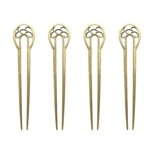 4 Horquillas De Metal, Horquillas En Forma De U, Accesorios Retro Para El Cabello, Accesorios Para El Cabello De Mujer, Herramientas De Peinado, Accesorios Para El Cabello