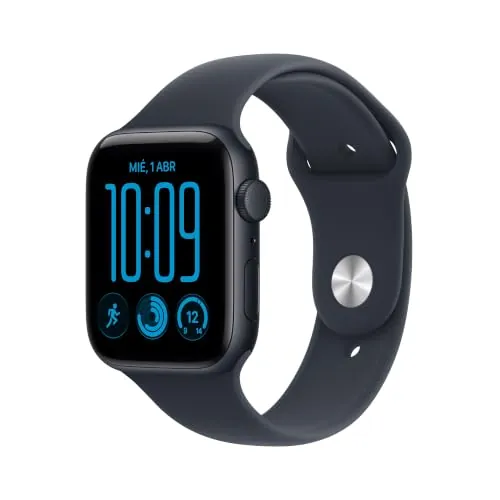 Apple Watch SE 3 GPS 44 mm, Caja de Aluminio en Color Medianoche