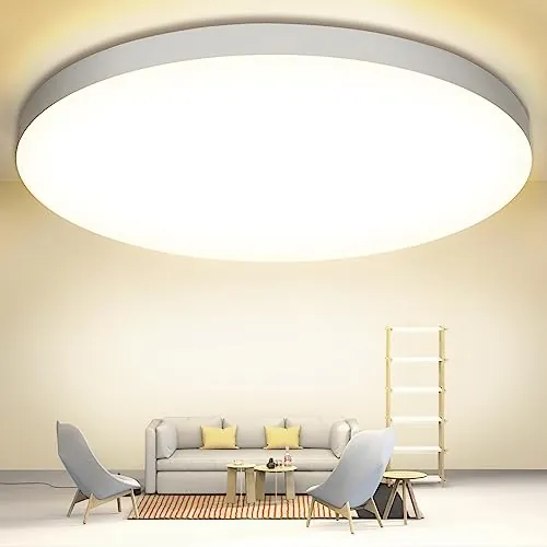 OUILA Plafon LED Techo, 24W 2000LM 4000K Lampara Techo, IP44 Ø28cm Plafones para Techo Led Lampara Led Techo Dormitorio Cocina Pasillo Baño Sala