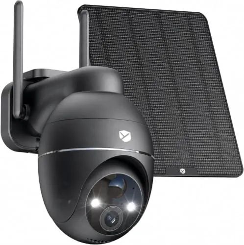 YESNAMO Cámara de vigilancia WiFi inalámbrica PTZ 360° 2K | Cámara Vigilancia con eSIM y Doble SIM, sin WiFi, Batería Recargable 9000mAh, 2K PTZ 360°, Seguimiento Auto & Detección IA