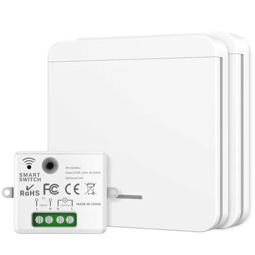 Interruptor Inalambrico de Luz, 433Mhz 220V Interruptor a Distancia