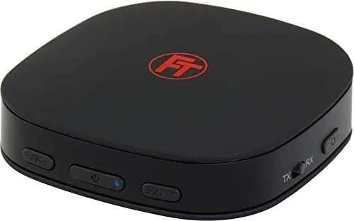 FeinTech Transmisor de audio Bluetooth 5.0 aptX HD de baja latencia Toslink SPDIF, negro