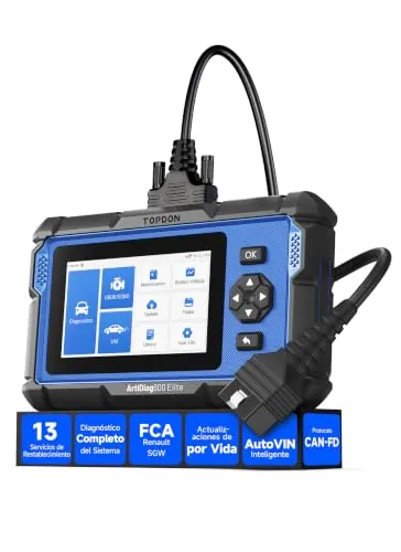 TOPDON ArtiDiag600 Elite Escáner Obd2, Herramienta de Dagnóstico Completo