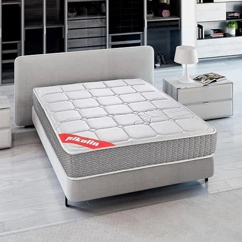 PIKOLIN Colchón de Muelles Ensacados Visco 180x200 | Firmeza Alta | Alta Gama | Reversible | Máxima Calidad | Alto 27 cm | TROAS