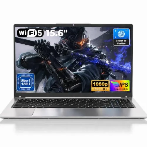15,6 Pulgadas Gaming Pc Portátil con IA, Ultra 5 125U, 24GB RAM 1TB SSD | 12 núcleos y 14 hilos hasta 4,3GHz con NPU dedicada para funciones de IA compatibles