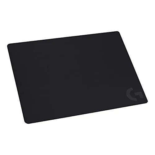 Logitech G G240 Cloth Gaming Mouse Pad, optimizada para sensores de juego, fricción superficial moderada, alfombrilla de ratón antideslizante, accesorios de juego para Mac y PC, 340 x 280 x 1 mm-Negro