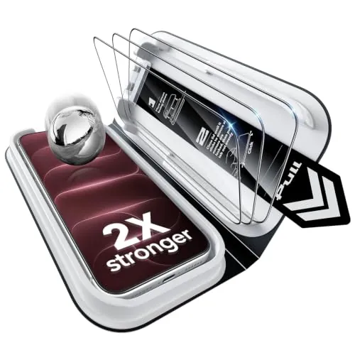 ESR Pack 3 Protector Pantalla para iPhone 18 Pro Max/17 Pro Max, Classic