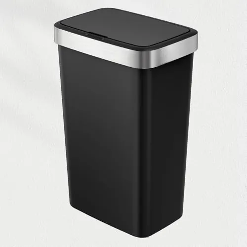EKO Hana Cubo de Basura para Cocina 50 L con Sensor Automático Negro