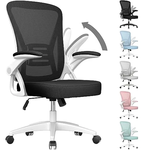 rattantree Silla de Oficina, Malla, Silla Ergonómica Escritorio, Blanco