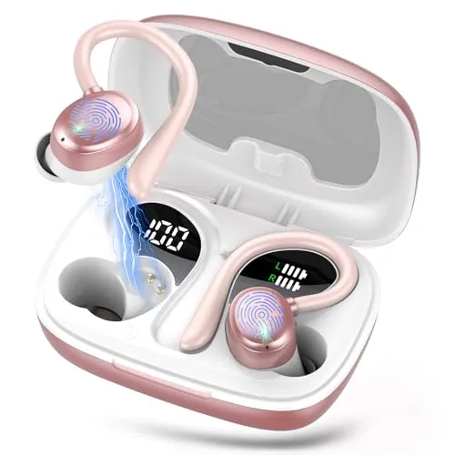 KT1 Auriculares Inalámbricos Bluetooth 5.3, 72 Horas de Reproducción
