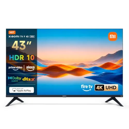XIAOMI TV 43 Pulgadas (109 cm), 4K UHD Smart TV Fire OS8 HDR10 L43MB-FAVEU