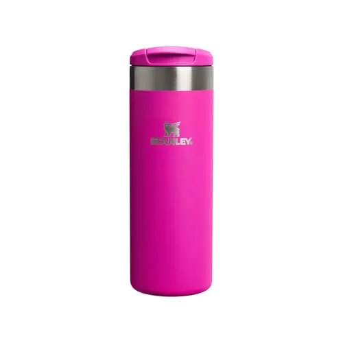 Stanley 1913 Aerolight Transit Termo Cafe para Llevar 0.47L - Mantiene el Calor Durante 8 Horas - Compatible con Soporte para Coche - Taza Café Antifugas - Apta Para Lavavajillas - Violet Blossom