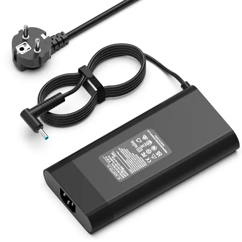 Hafiuege 200W Cargador Portátil Compatible HP Victus 15 16 Omen Zbook 15 17 | Pavilion Gaming Envy 15 L00818-850 TPN-DA10 Adaptador