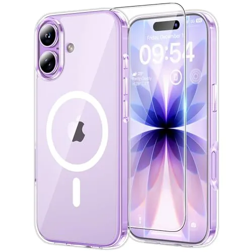 TAURI Funda Magnética para iPhone 17 6.3", Transparente