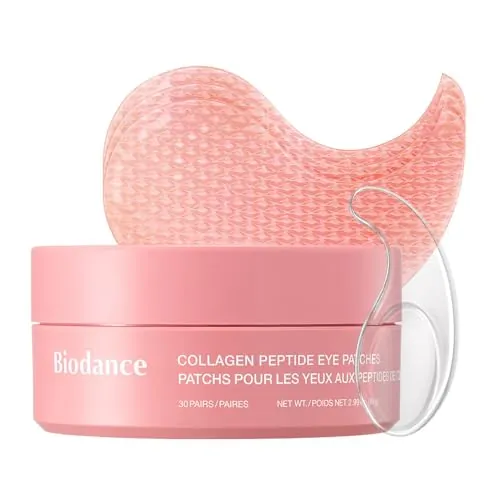BIODANCE Parches de Ojos con Péptidos de Colágeno, Antiarrugas para Líneas de Expresión y Bolsas, Contorno de Ojos, Cuidado de la Piel Coreano (60 uds)