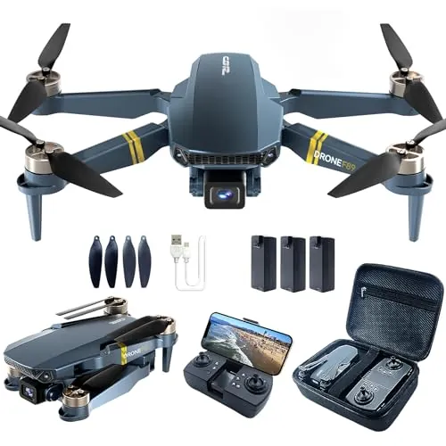 Dron con Cámara 4K HD, 84 Min de Vuelo (3 Baterías), Alcance de 800 m, Seguimiento Automático, Motor Brushless y Hover Automático – Ideal para Principiantes y Adultos
